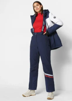 Sale Pantalón térmico funcional de esquí con tirantes desmontables, material impermeable y corte recto Mujer Ropa Térmica|Ropa Para El Aire Libre