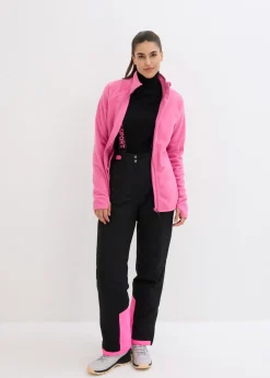 Pantalón térmico funcional de esquí con tirantes desmontables, material impermeable y corte recto Mujer Ropa Térmica|Ropa Para El Aire Libre