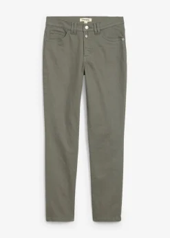 Clearance Pantalones acortados de sarga Mujer Pantalones