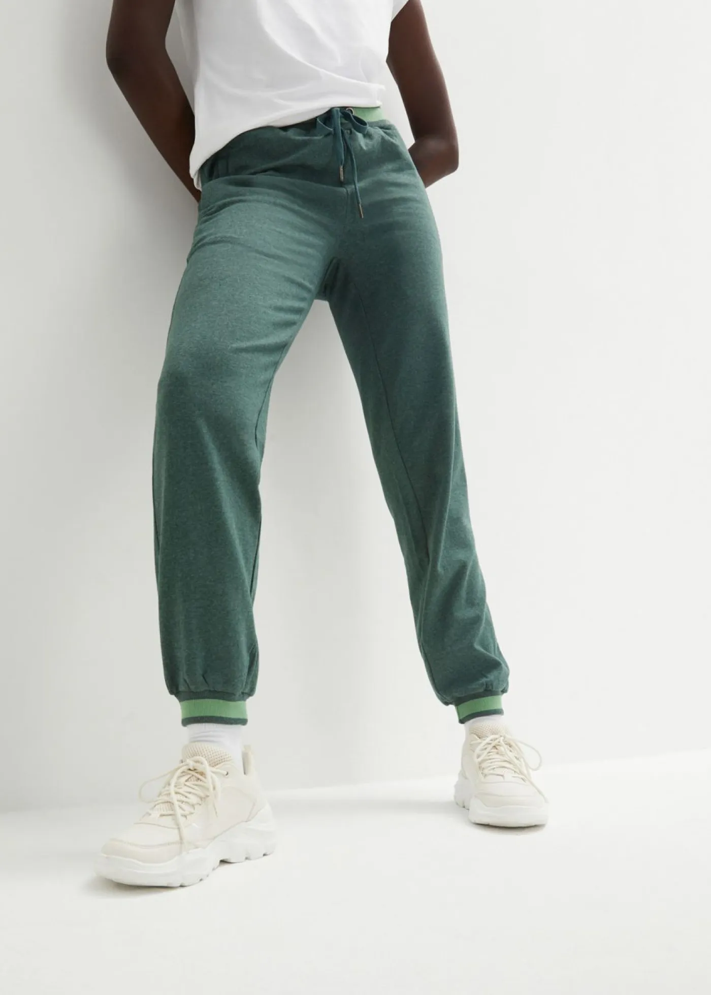 Pantalones de chándal de mezcla de algodón (2 unidades) Mujer Ropa Cómoda|Pantalones