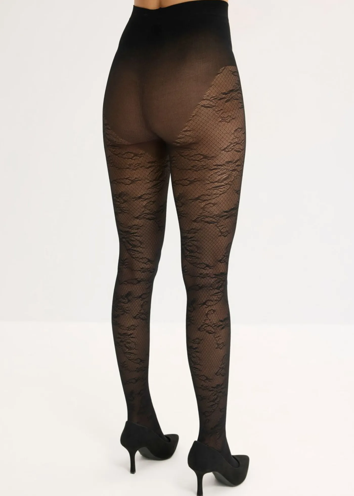 Discount Pantis con diseño floral de rejilla Mujer Medias, Panties Y Calcetines