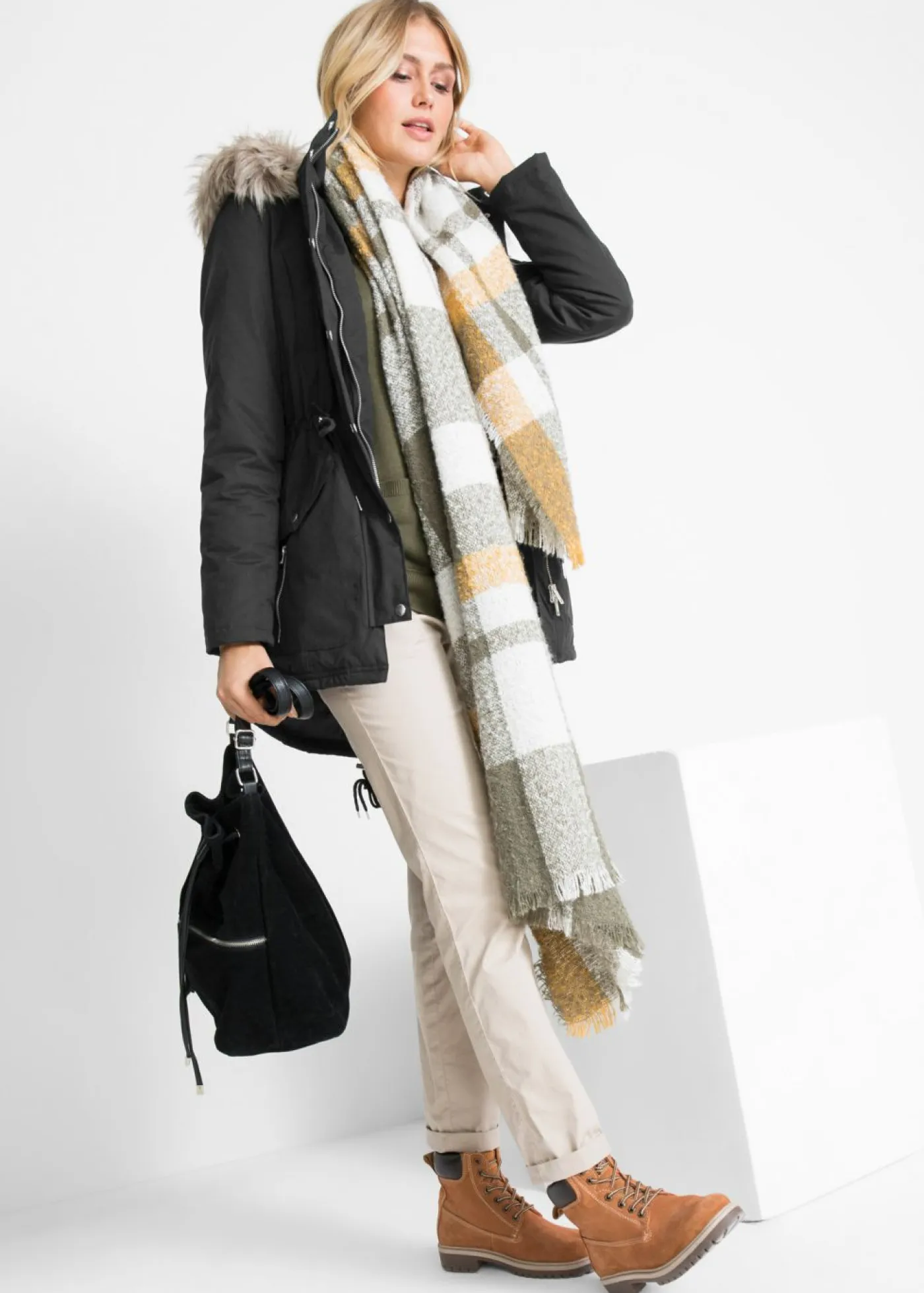 Parka cálida, forrada Mujer Chaquetas Y Abrigos