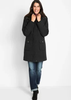 Online Parka con capucha forrada de tejido polar Mujer Chaquetas Y Abrigos