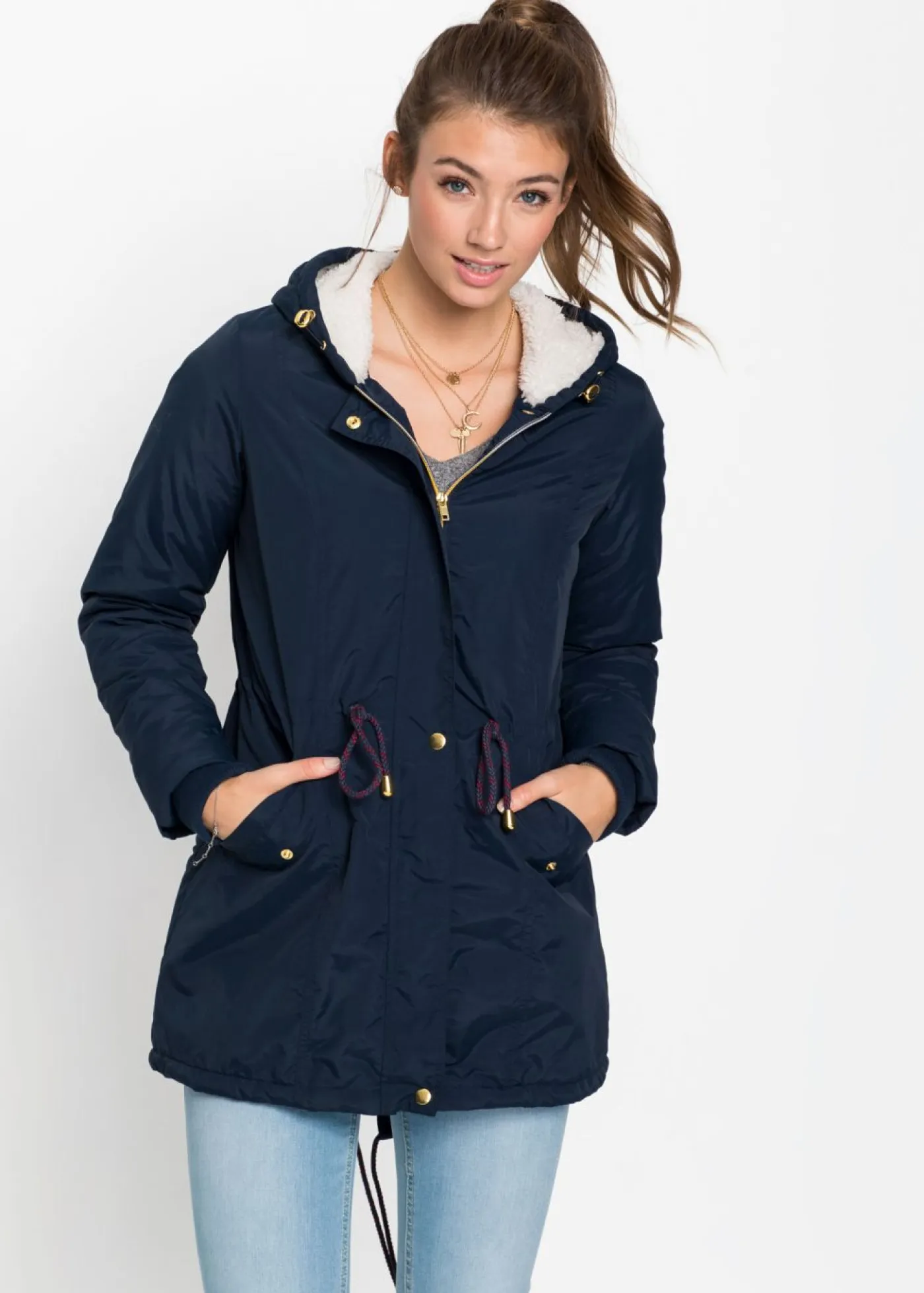 Clearance Parka con forro polar Mujer Chaquetas Y Abrigos