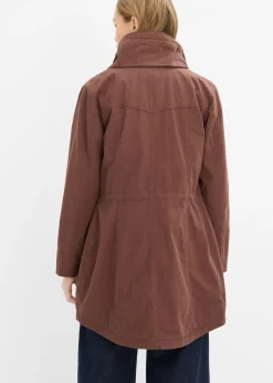Hot Parka corta de algodón con cuello alto, entallada Mujer Chaquetas Y Abrigos