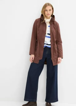 Hot Parka corta de algodón con cuello alto, entallada Mujer Chaquetas Y Abrigos