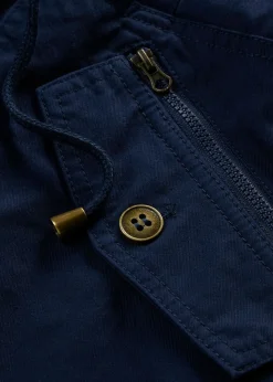 Sale Parka corta de algodón con cuello alto, entallada Mujer Chaquetas Y Abrigos