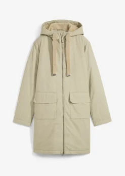 Parka de invierno ancha, con capucha y forro polar Mujer Chaquetas Y Abrigos