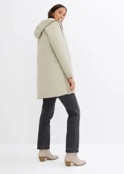 Parka de invierno ancha, con capucha y forro polar Mujer Chaquetas Y Abrigos