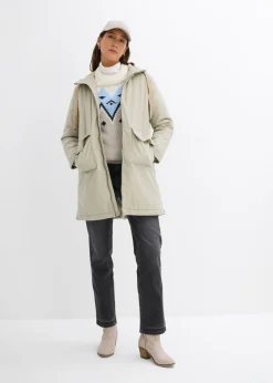 Parka de invierno ancha, con capucha y forro polar Mujer Chaquetas Y Abrigos