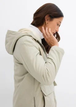 Parka de invierno ancha, con capucha y forro polar Mujer Chaquetas Y Abrigos