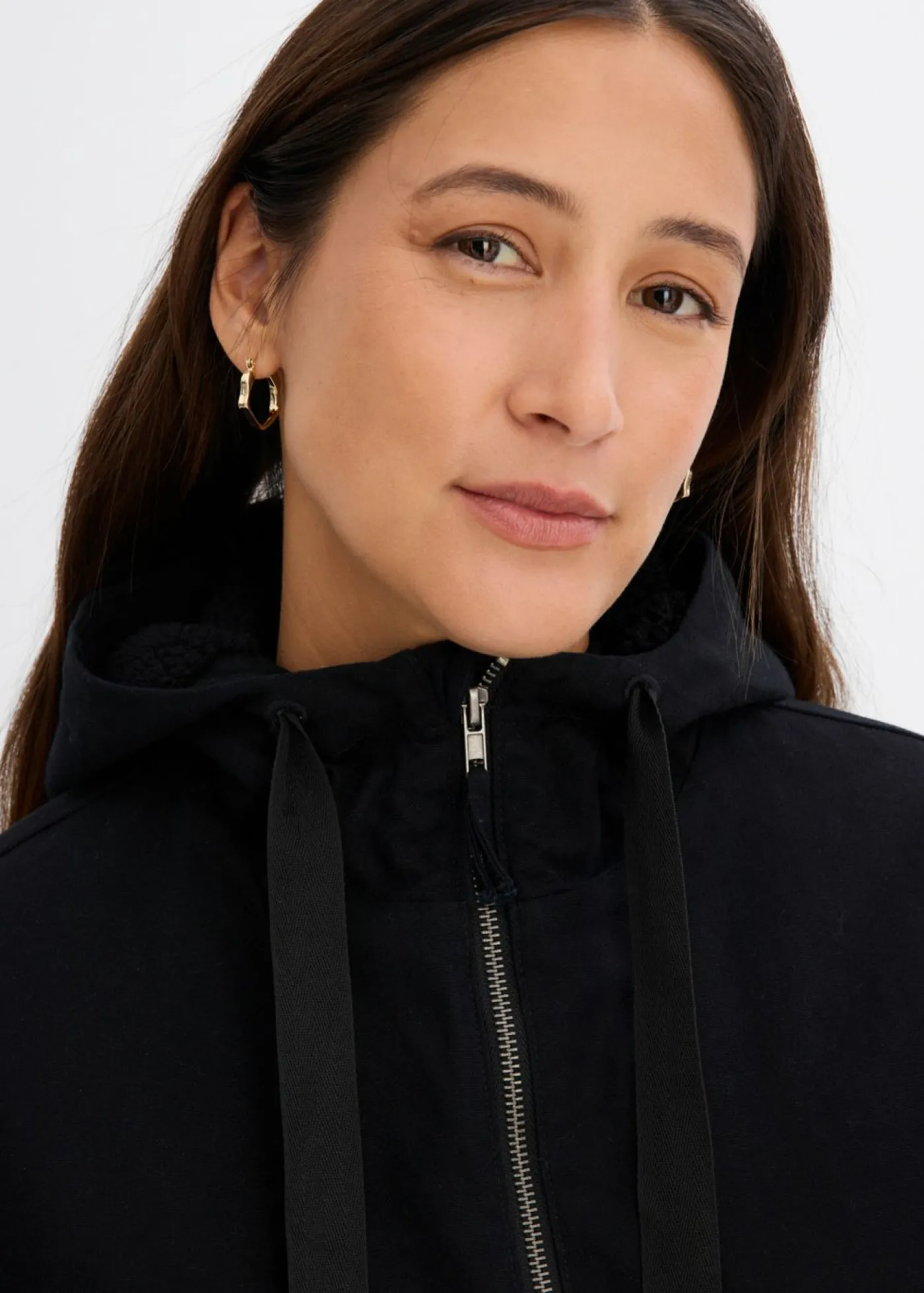 Best Parka de invierno ancha, con capucha y forro polar Mujer Chaquetas Y Abrigos