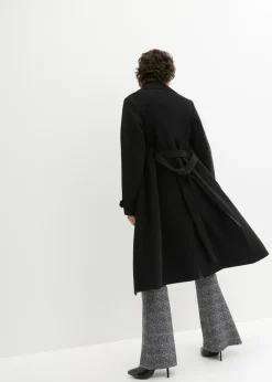 Parka de invierno con look de lana Mujer Chaquetas Y Abrigos