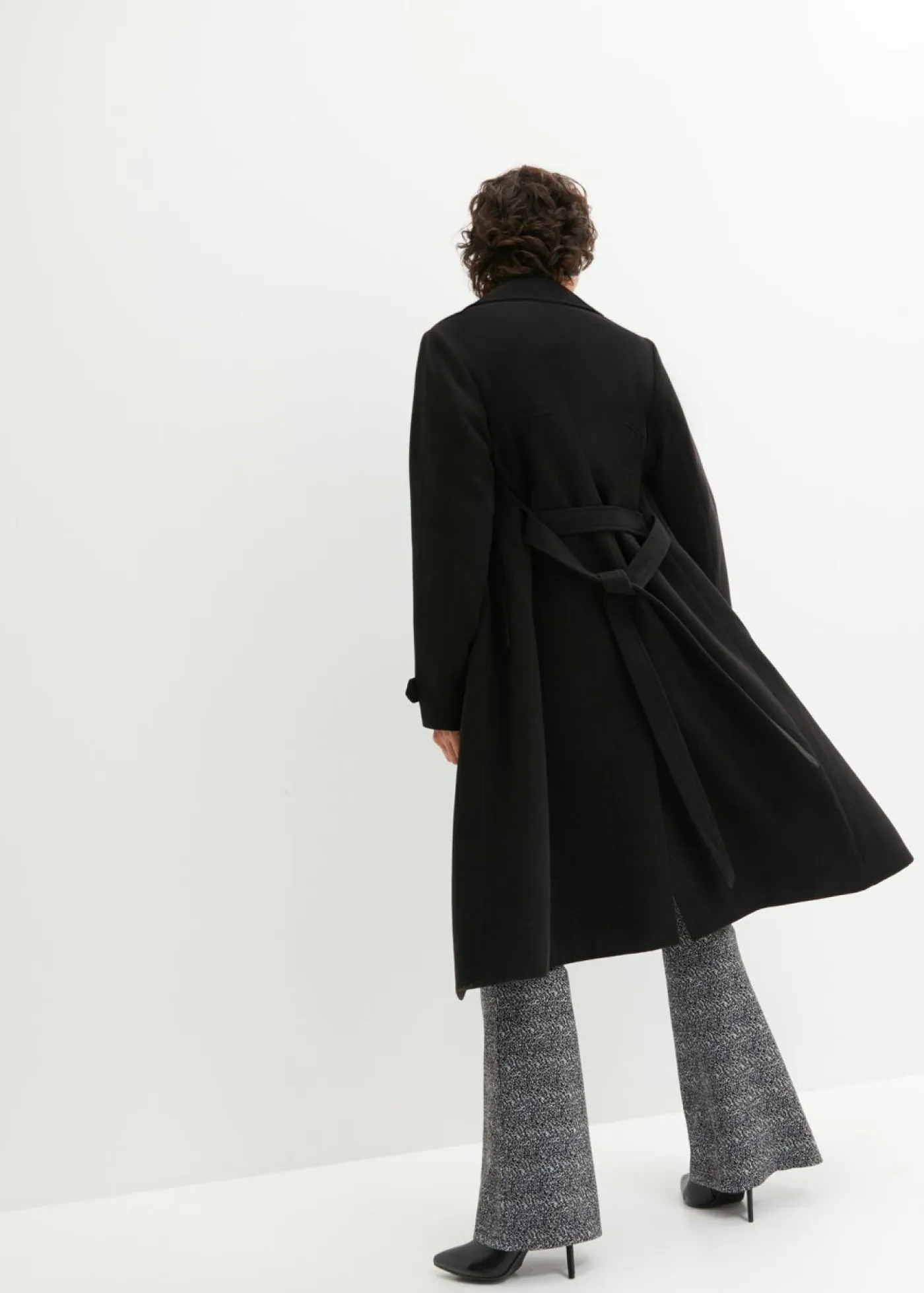 Parka de invierno con look de lana Mujer Chaquetas Y Abrigos