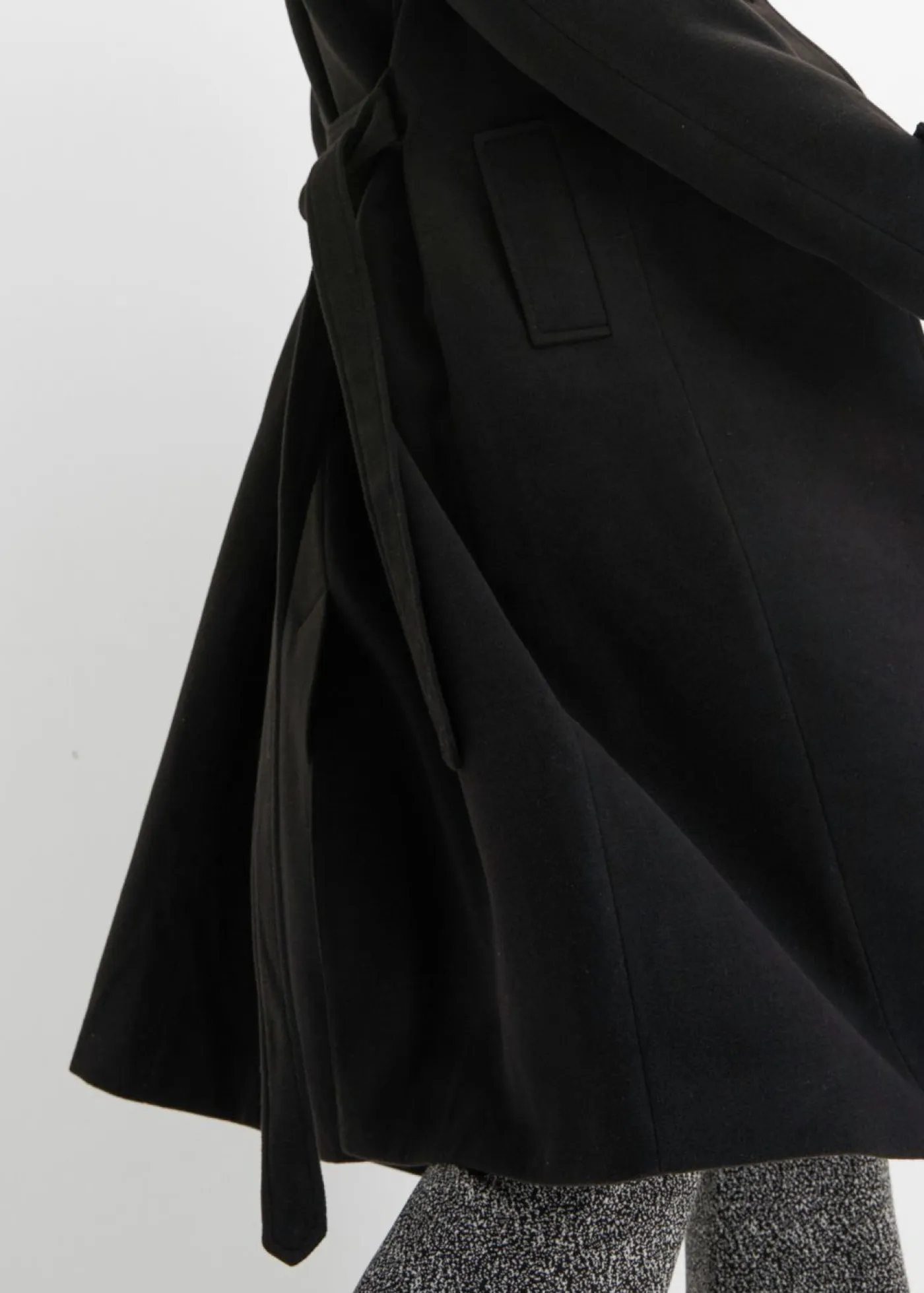 Parka de invierno con look de lana Mujer Chaquetas Y Abrigos