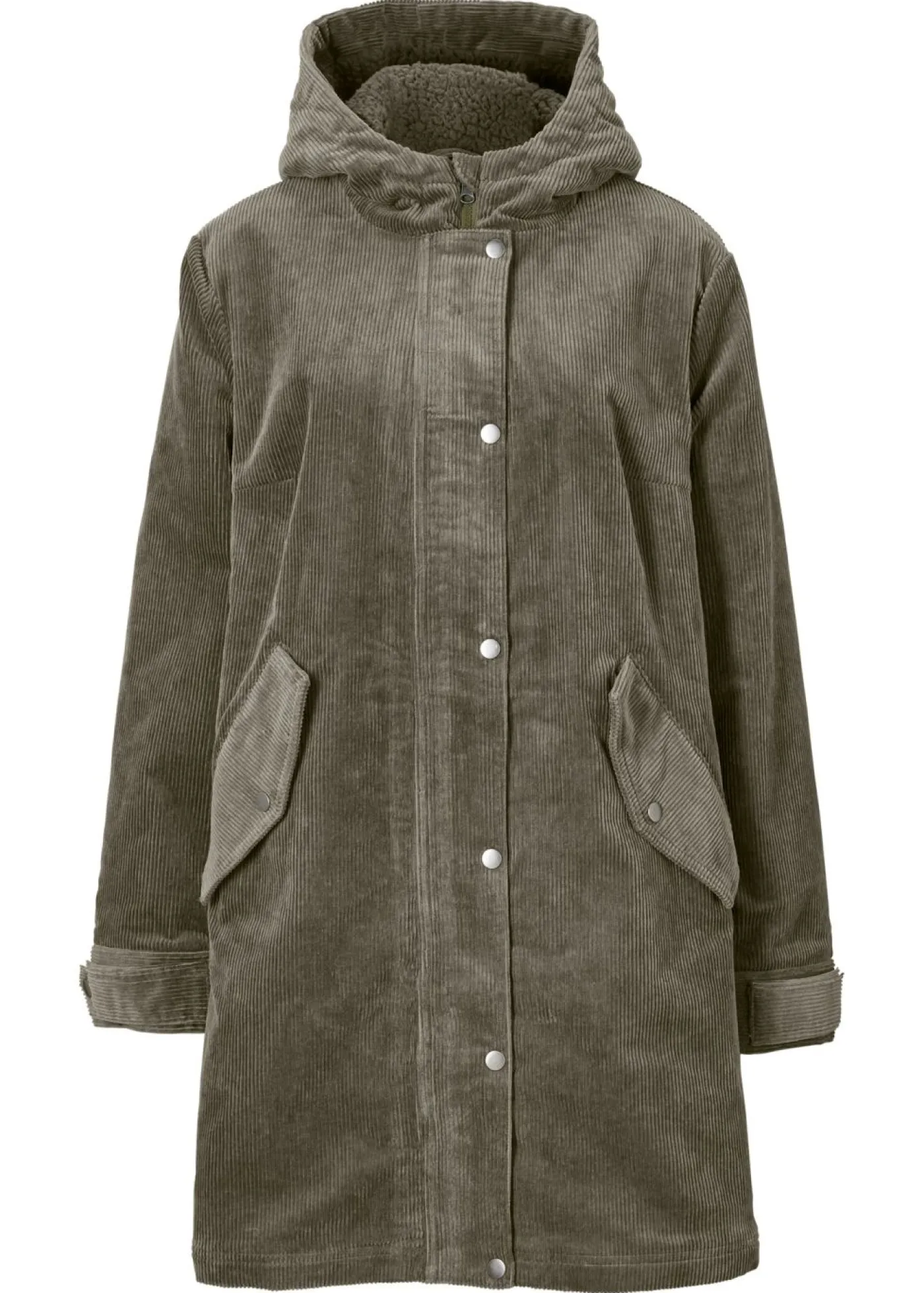 Best Parka de pana con forro suave Mujer Chaquetas Y Abrigos