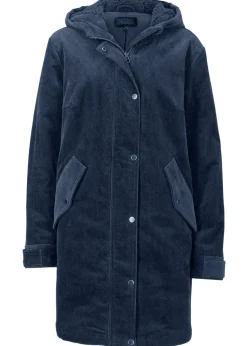 Sale Parka de pana con forro suave Mujer Chaquetas Y Abrigos
