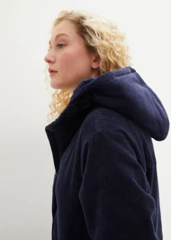 Sale Parka de pana con forro suave Mujer Chaquetas Y Abrigos