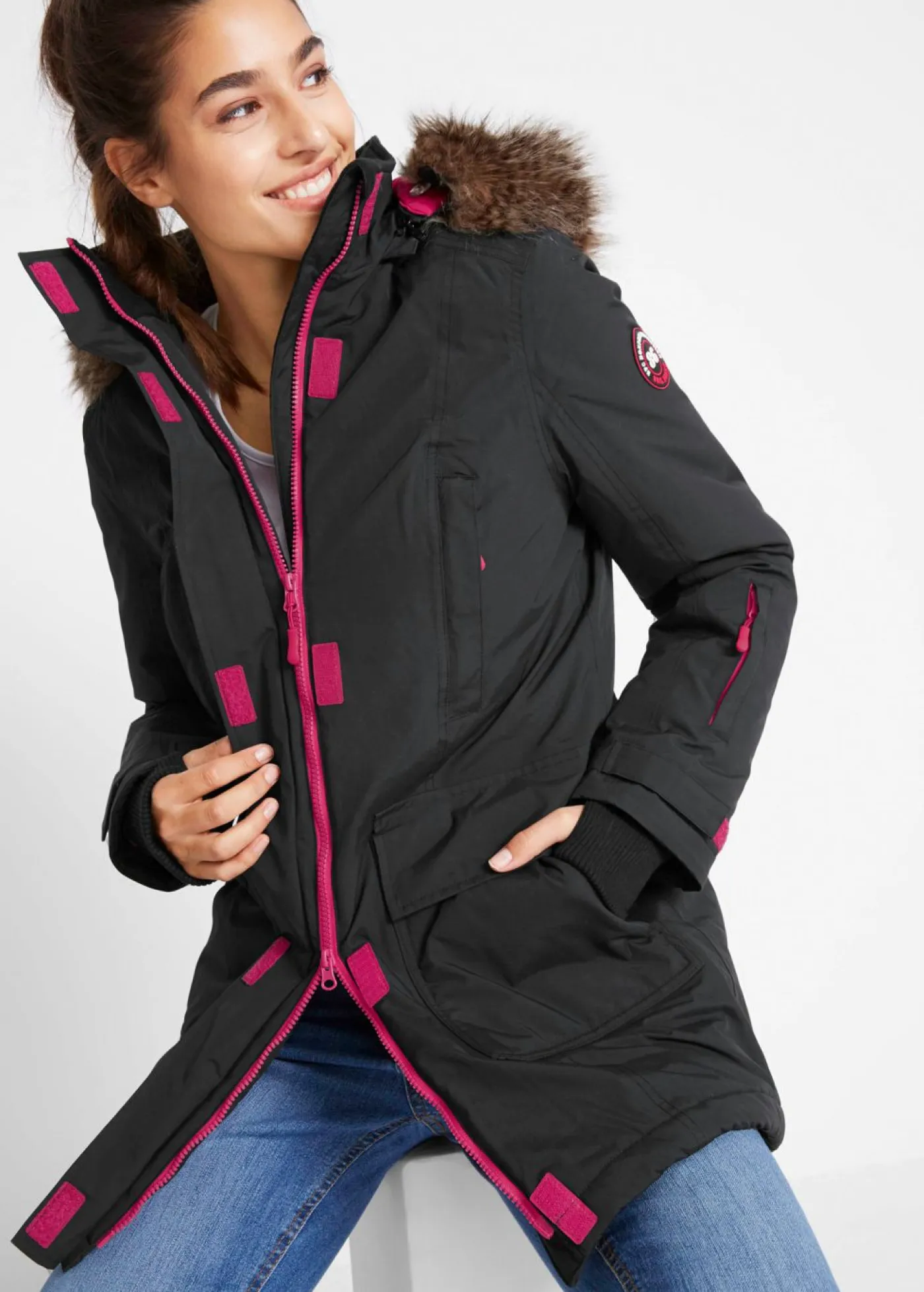 Outlet Parka funcional impermeable, guateada Mujer Chaquetas Y Abrigos