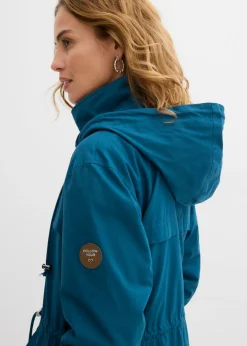 Parka tipo gabardina con bolsillos grandes Mujer Chaquetas Y Abrigos
