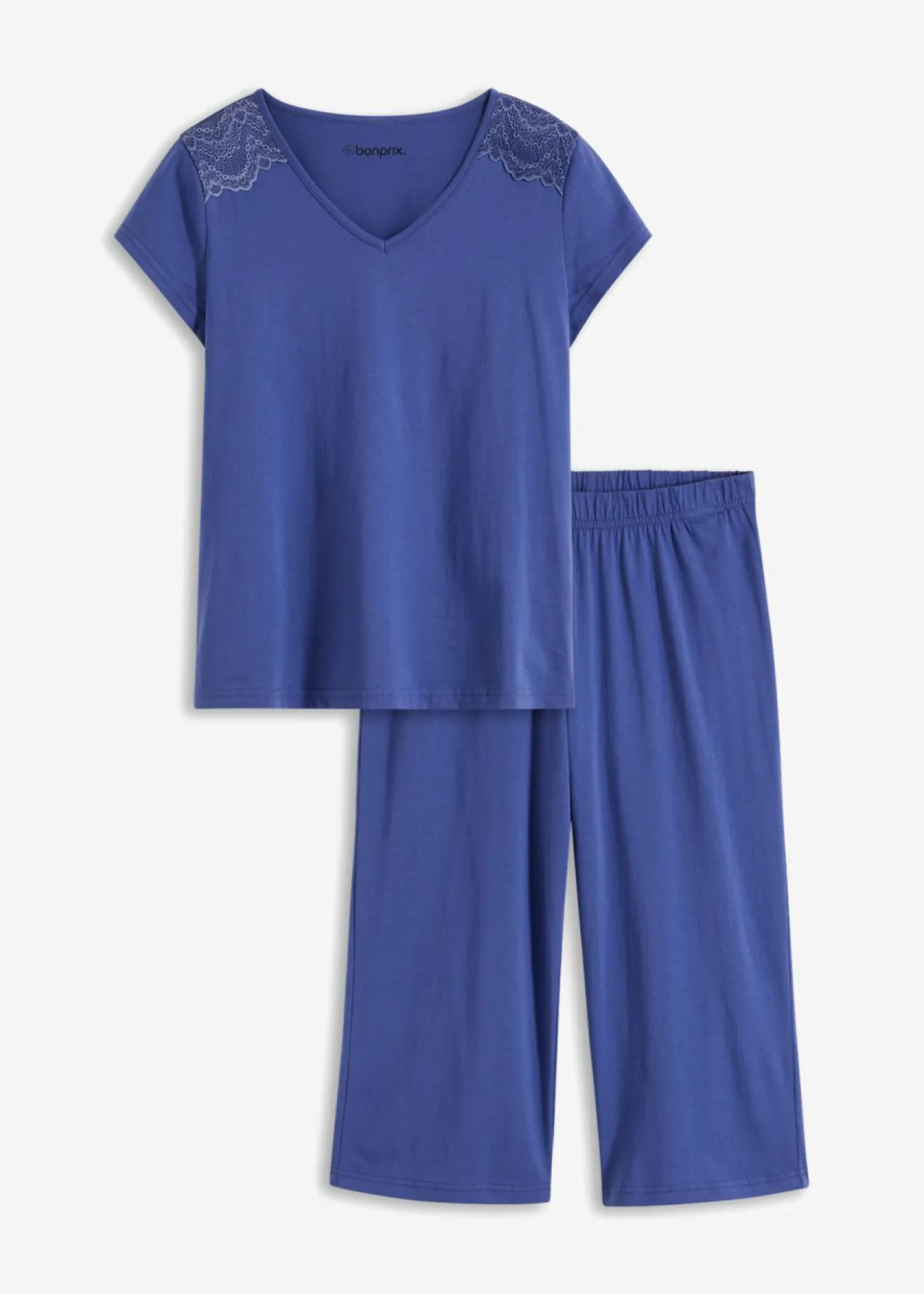 Hot Pijama capri con culotte ancho Mujer Ropa Para Dormir
