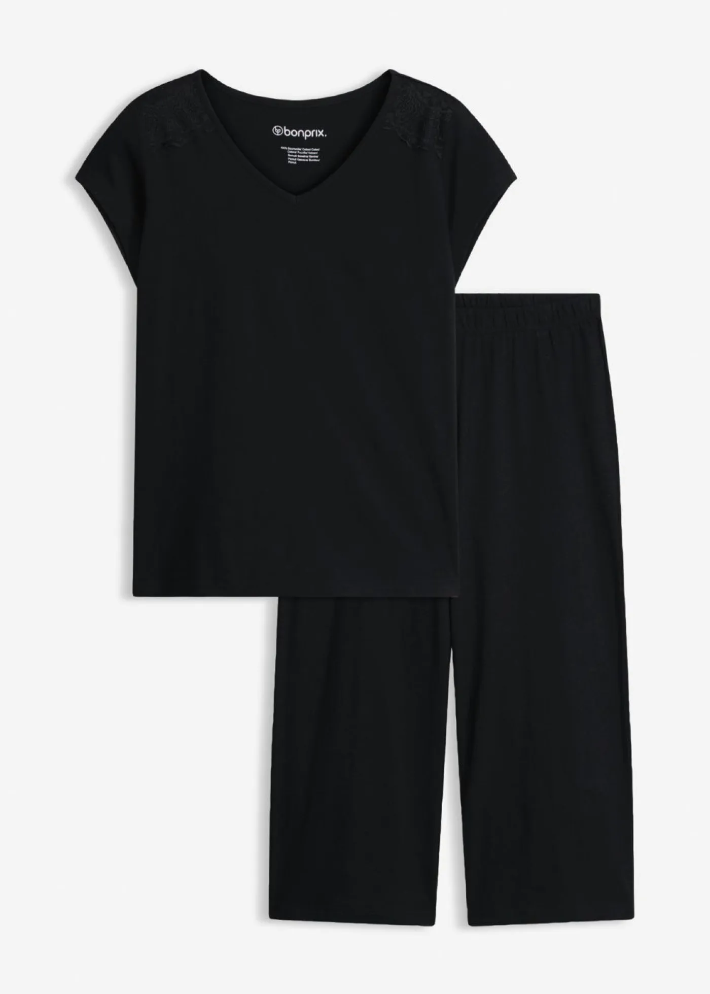 Online Pijama capri con culotte ancho Mujer Ropa Para Dormir