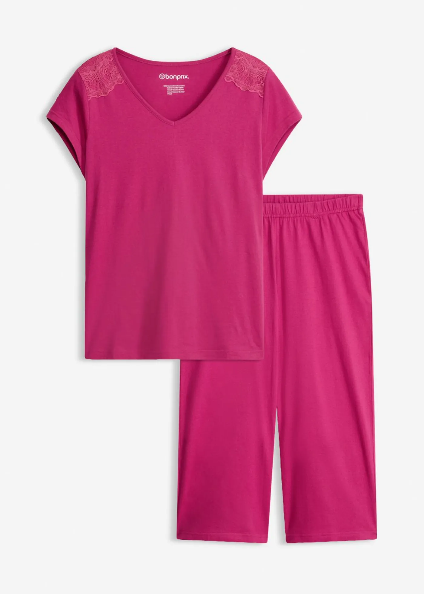 New Pijama capri con culotte ancho Mujer Ropa Para Dormir