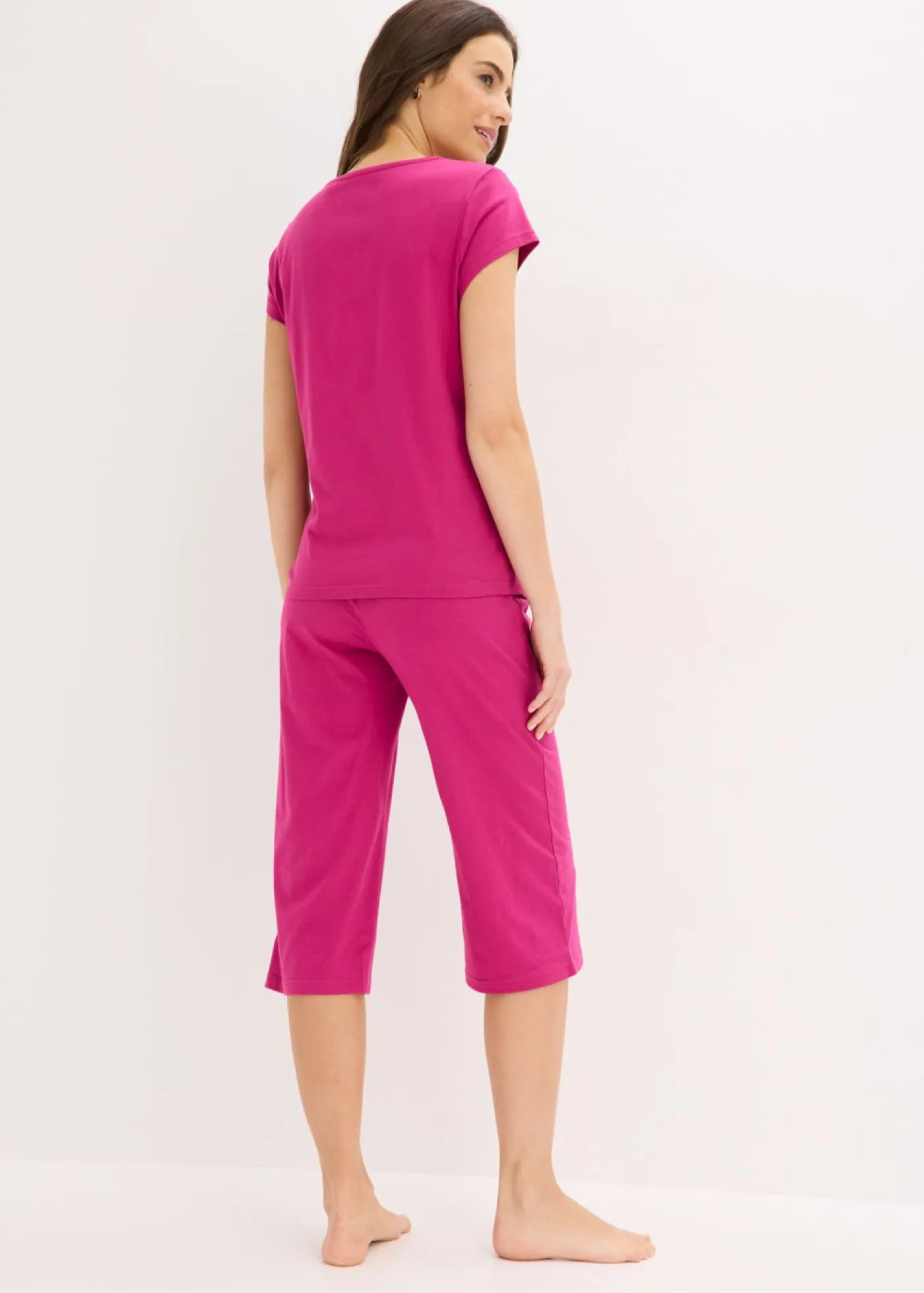 New Pijama capri con culotte ancho Mujer Ropa Para Dormir