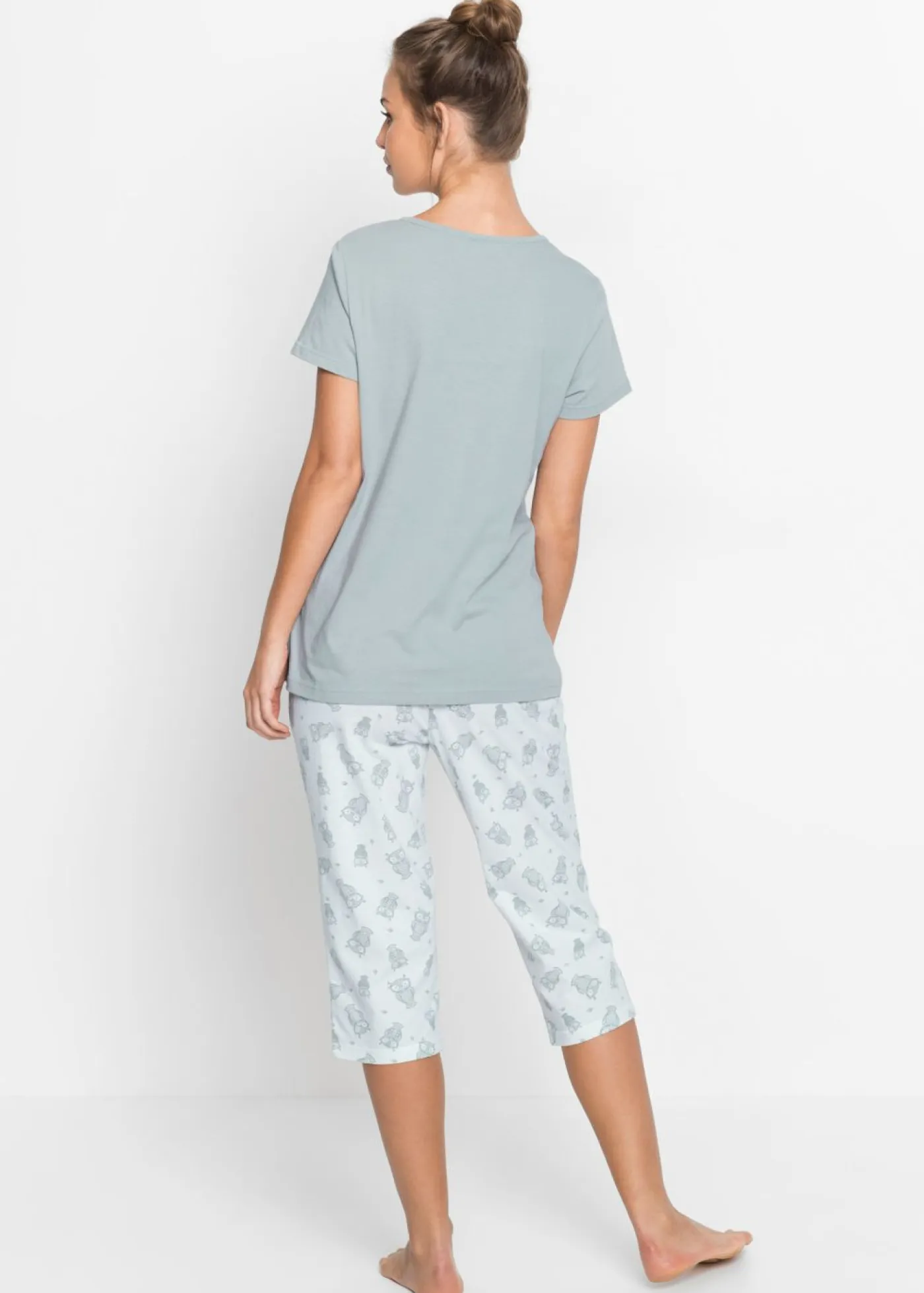 Outlet Pijama capri con mangas cortas Mujer Ropa Para Dormir