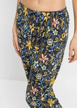 Pijama capri con mangas cortas, de algodón puro Mujer Ropa Para Dormir