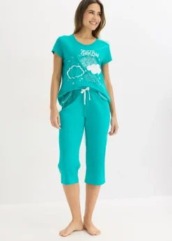 Discount Pijama capri de algodón orgánico puro Mujer Ropa Para Dormir