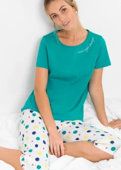 Hot Pijama capri de algodón puro Mujer Ropa Para Dormir|Novedades