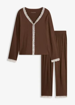 Hot Pijama con botones Mujer Ropa Para Dormir