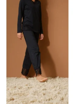 Sale Pijama con encaje delicado Mujer Ropa Para Dormir