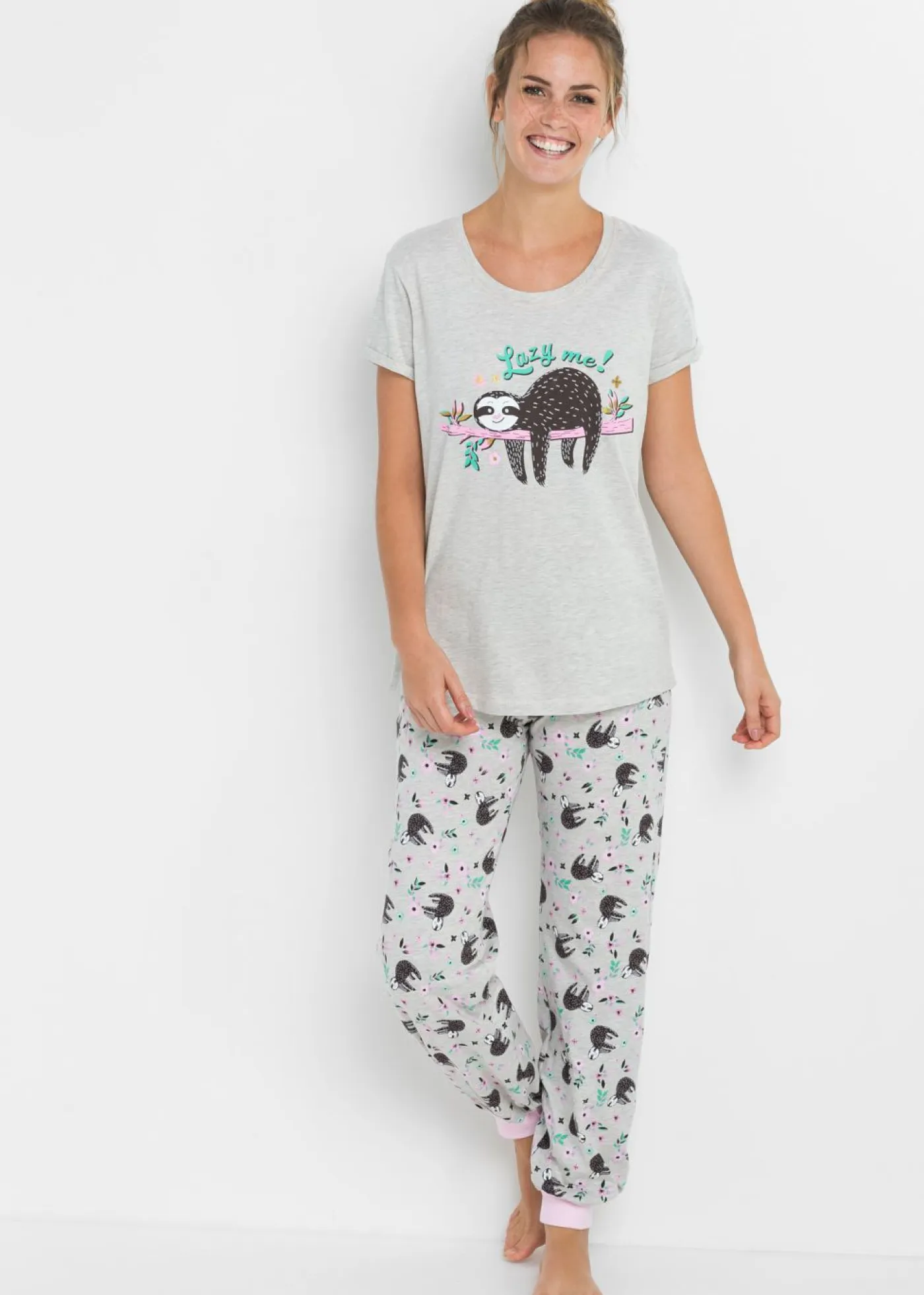 Hot Pijama con mangas cortas Mujer Ropa Para Dormir