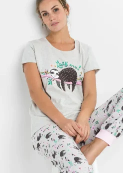 Hot Pijama con mangas cortas Mujer Ropa Para Dormir