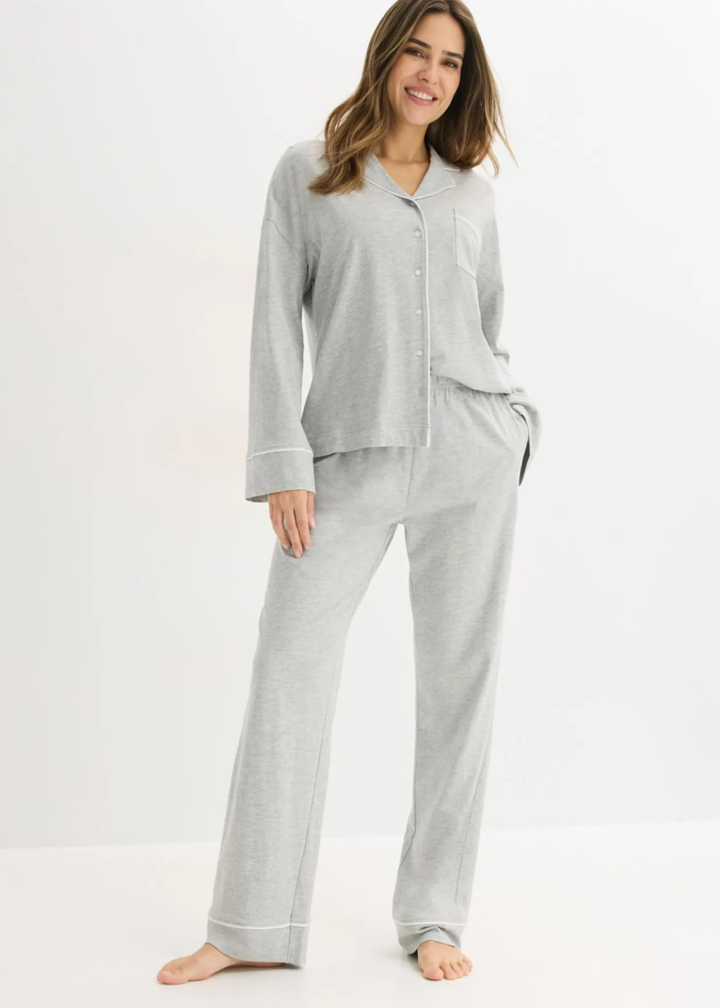 Outlet Pijama con viscosa y botones Mujer Ropa Para Dormir