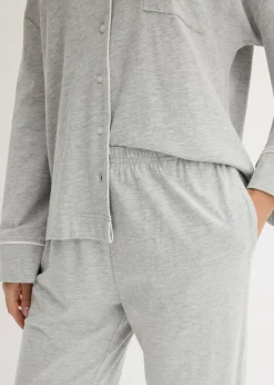 Outlet Pijama con viscosa y botones Mujer Ropa Para Dormir