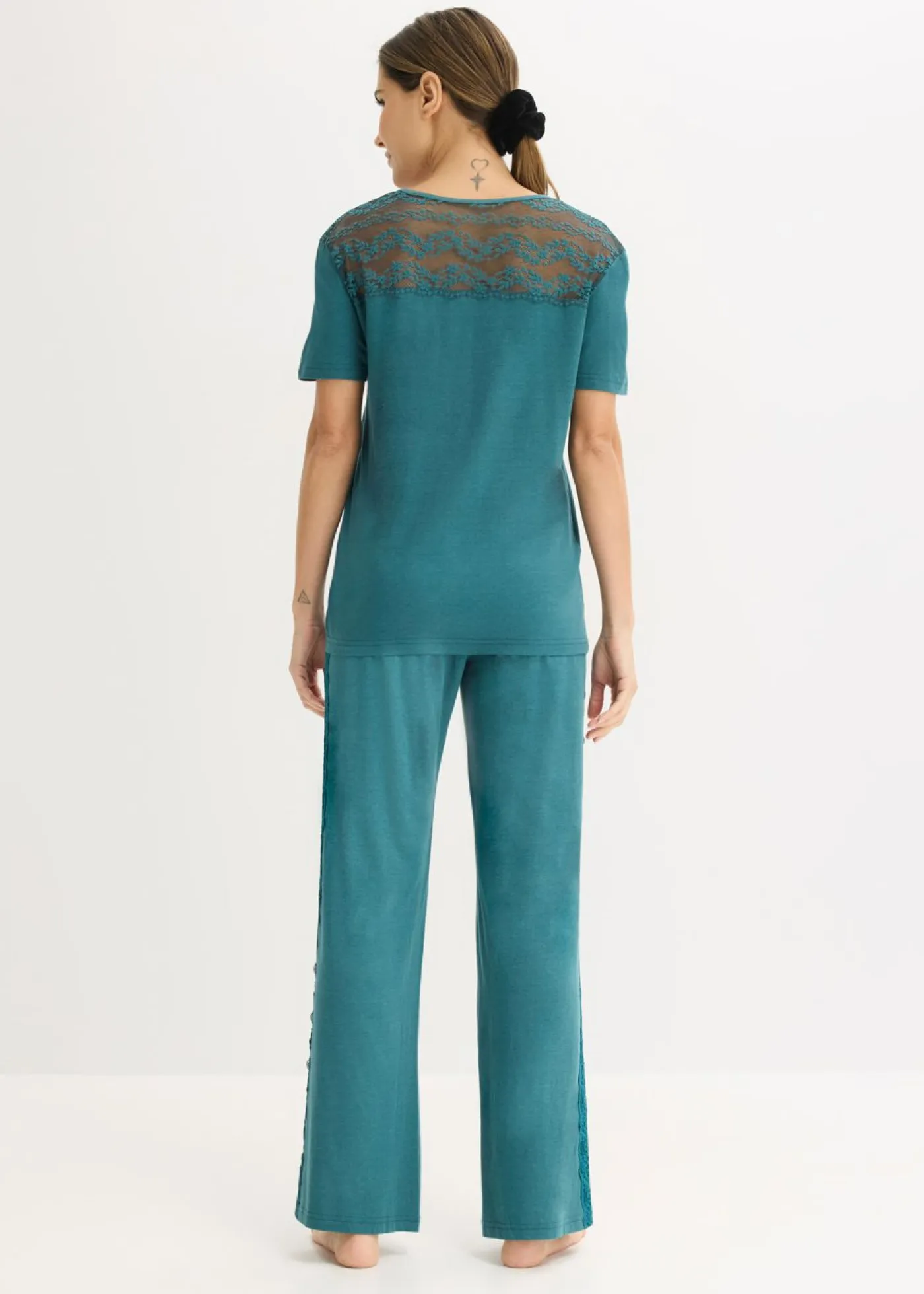 Outlet Pijama con viscosa y encaje Mujer Temática·Lencería De Primavera|Ropa Para Dormir