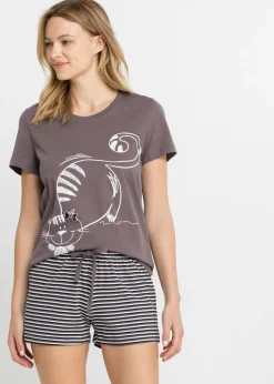Hot Pijama corto con gomilla para el pelo Mujer Ropa Para Dormir