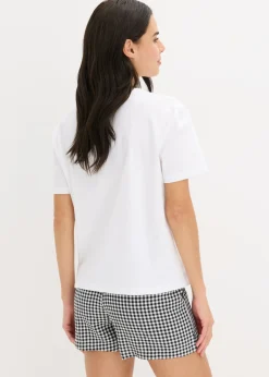 Hot Pijama corto con pantalón tejido Mujer Ropa Para Dormir