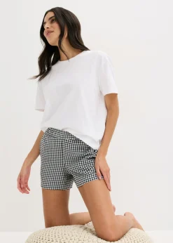 Hot Pijama corto con pantalón tejido Mujer Ropa Para Dormir