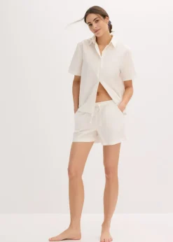 Hot Pijama corto de algodón puro Mujer Básicos|Ropa Para Dormir
