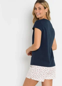 New Pijama corto de algodón puro Mujer Ropa Para Dormir