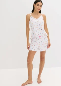 Outlet Pijama corto de canalé Mujer Ropa Para Dormir