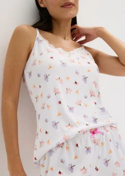 Outlet Pijama corto de canalé Mujer Ropa Para Dormir