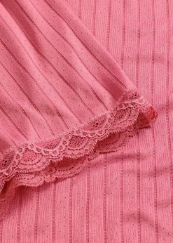 Best Pijama corto de pointelle suave Mujer Ropa Para Dormir