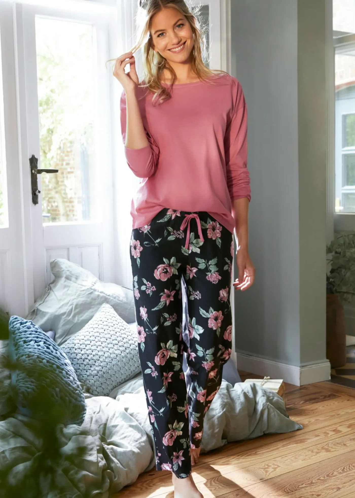 Discount Pijama de algodón orgánico puro Mujer Ropa Para Dormir