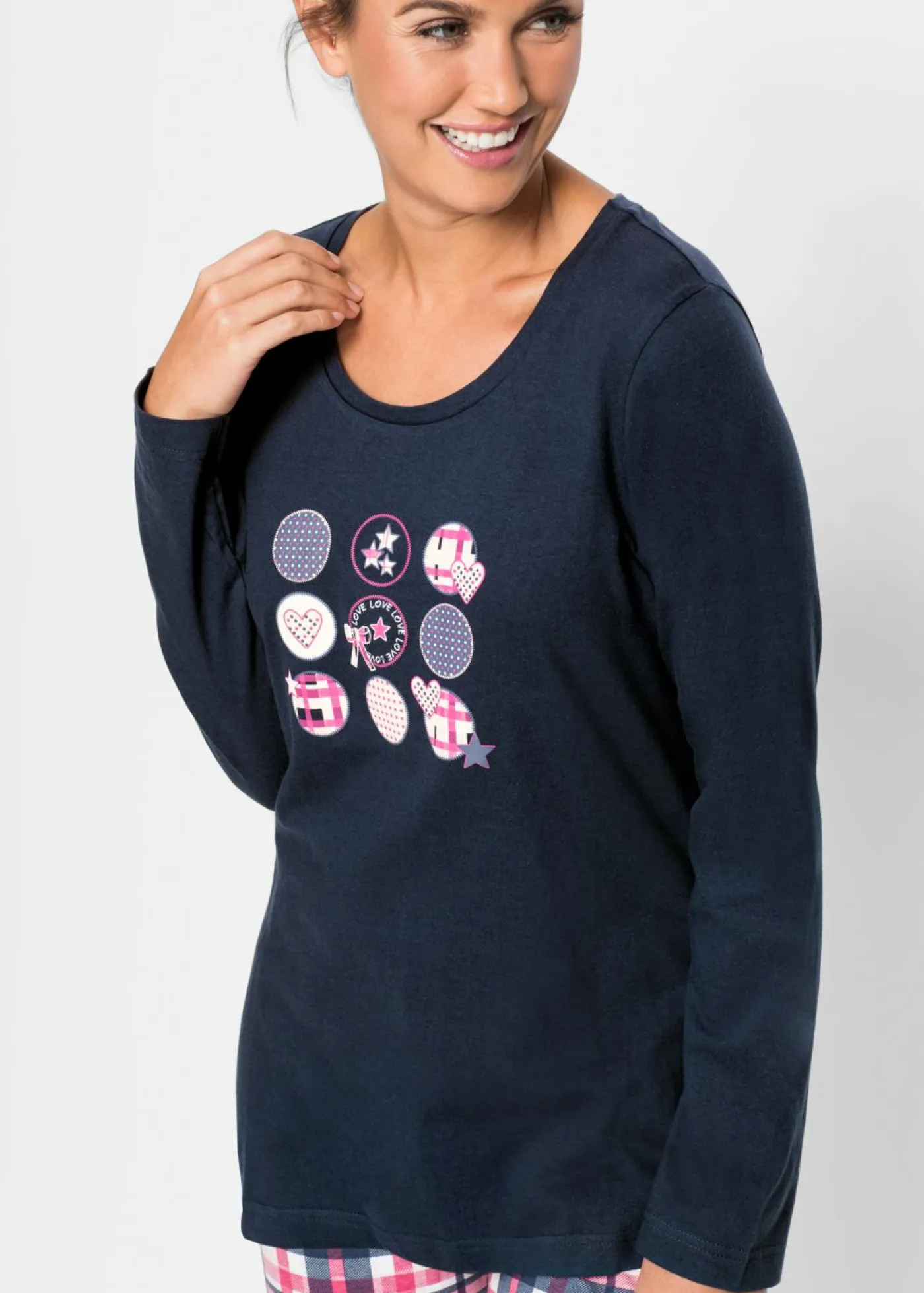 Pijama de algodón orgánico puro Mujer Ropa Para Dormir