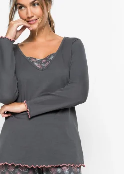Outlet Pijama de algodón orgánico puro Mujer Ropa Para Dormir
